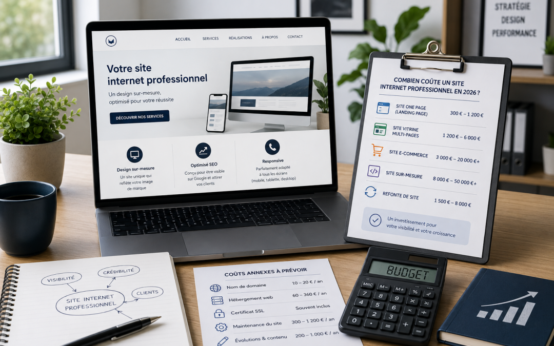 Combien coûte un site internet professionnel en 2026 ?
